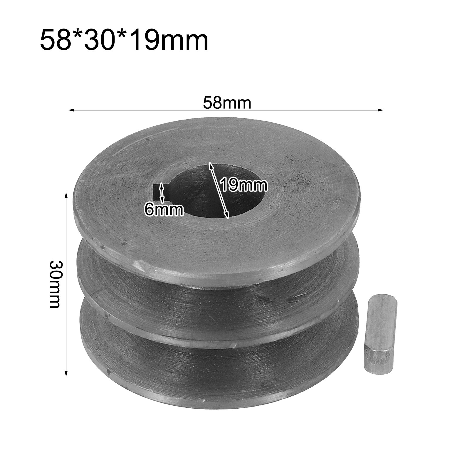Zahnriemen Keilriemenscheibe Doppelnut Elektrowerkzeug Zubehör Ø 50mm-100 - Bild 28 von 99
