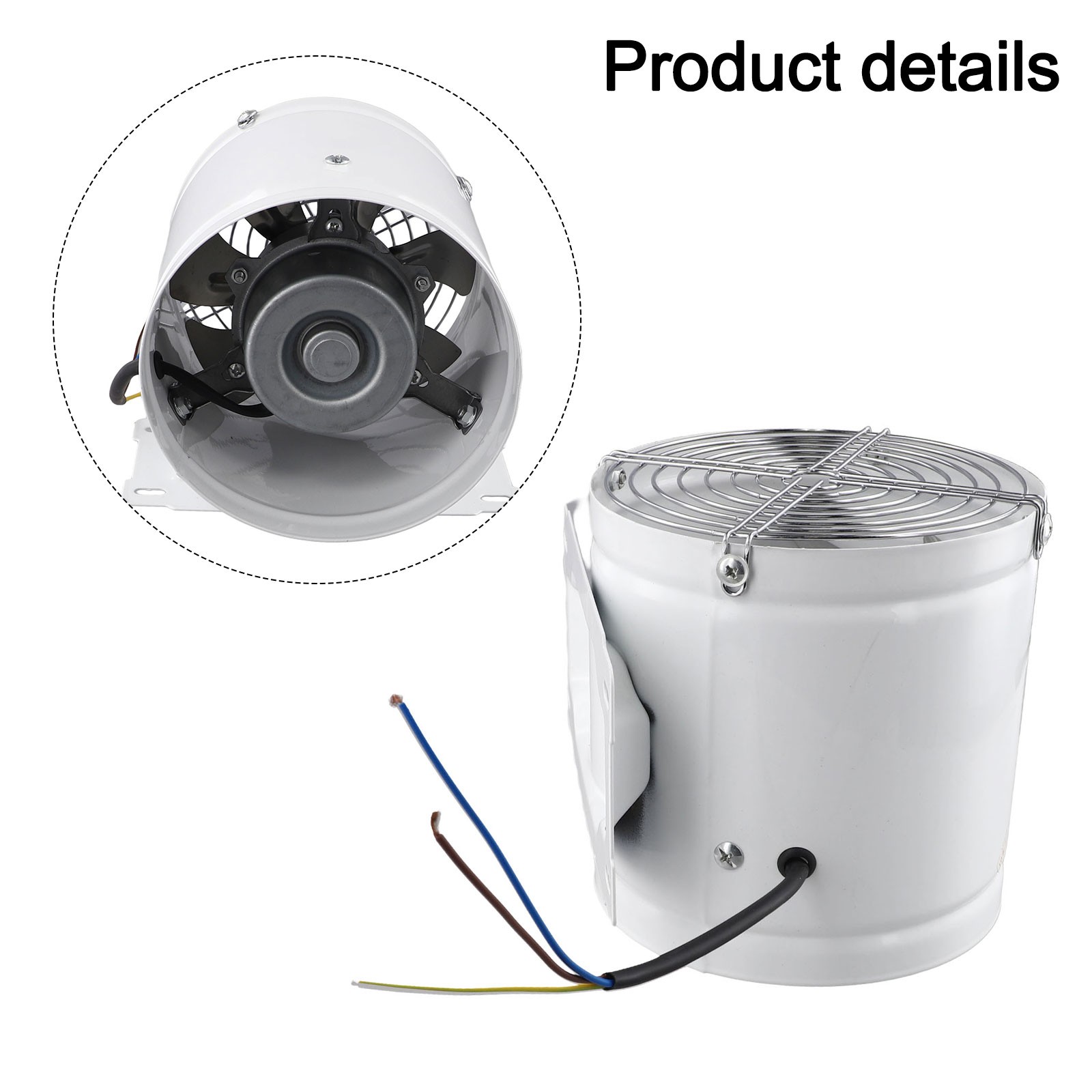 Exhaust Fan Exhaust Fan Copper Motor Internet Cafe Metal Shell 50Hz Frequency