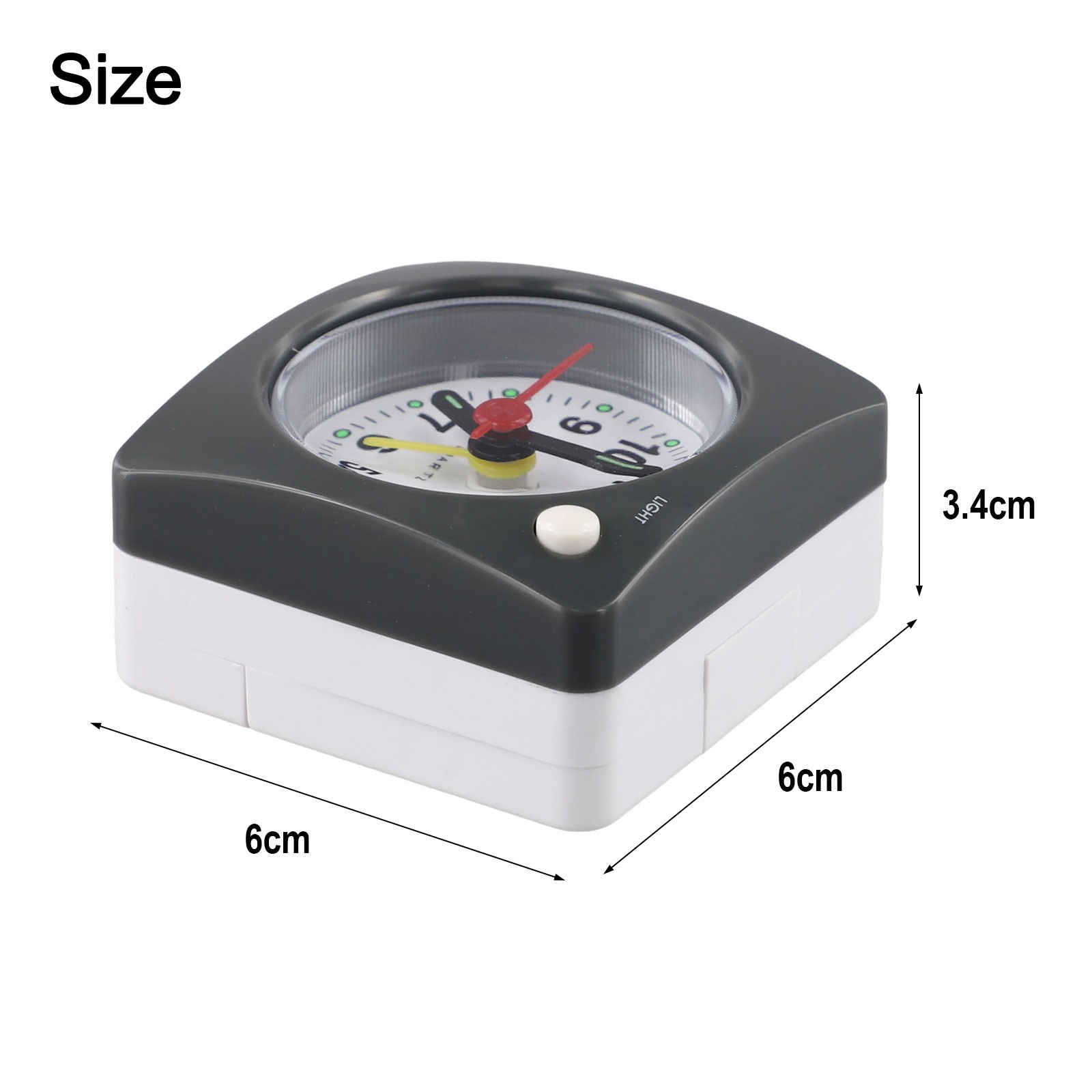 Mini Tragbarer Reisewecker mit integriertem Licht für Reisen und Heimgebrauch - Bild 32 von 36