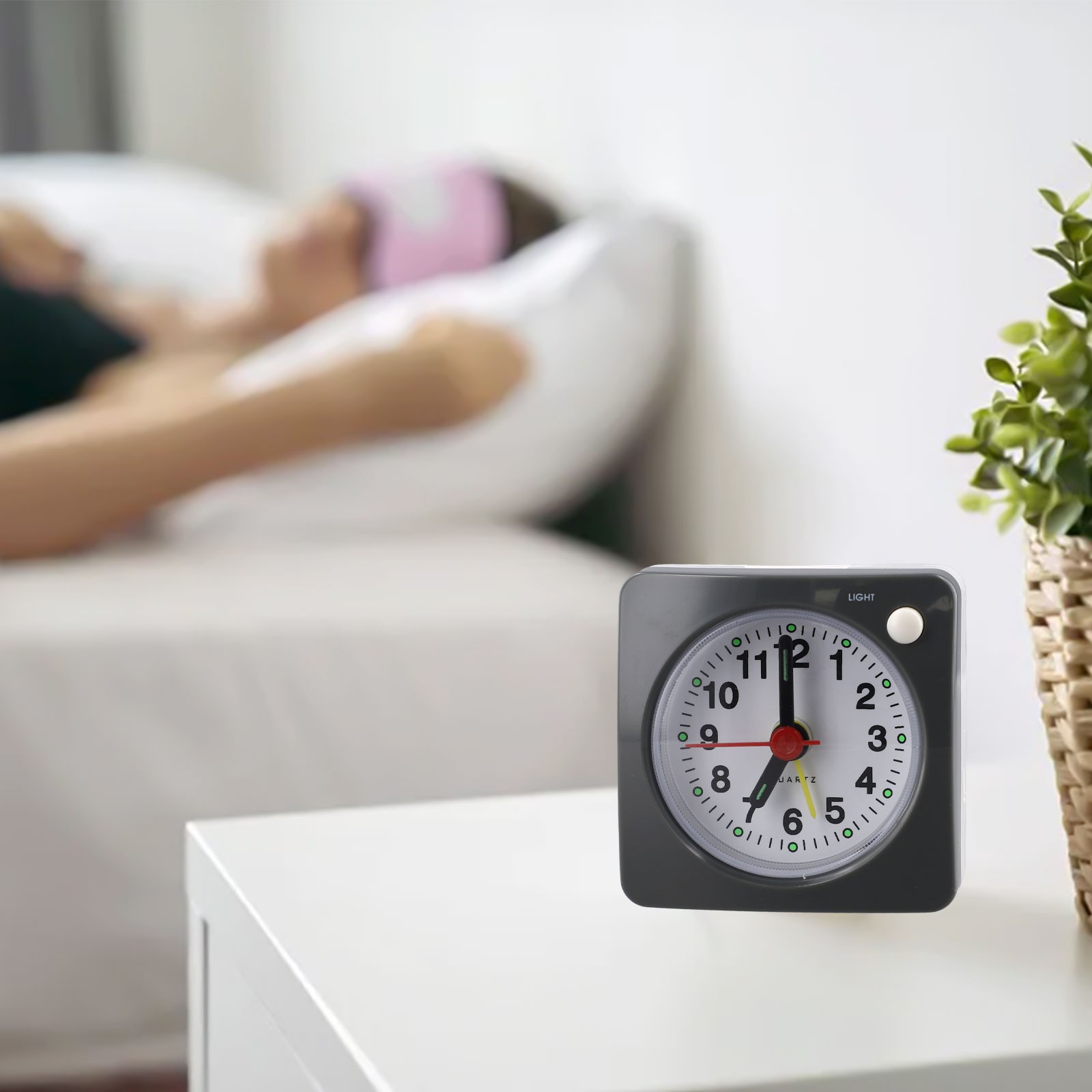 Mini Tragbarer Reisewecker mit integriertem Licht für Reisen und Heimgebrauch - Bild 25 von 36