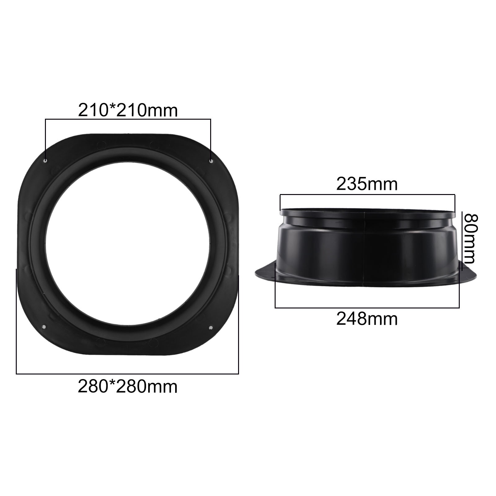 Ventilation Duct Connector Plastic Flange Joint High Pressure Resistance - Picture 56 of 70