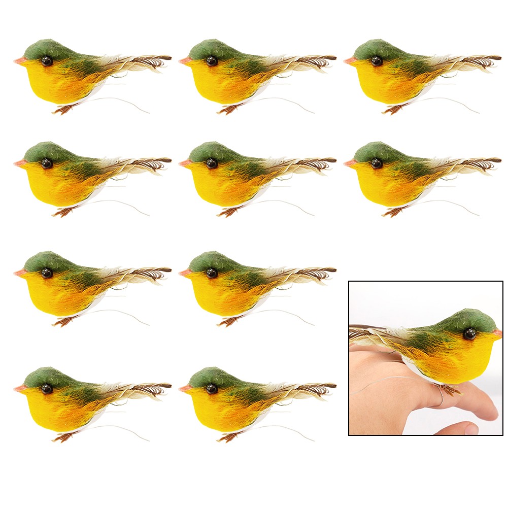 10PCS Mini Oiseaux Décoration Jardin Debout Sur Les soldes Deux Pieds Pour Maison Et M