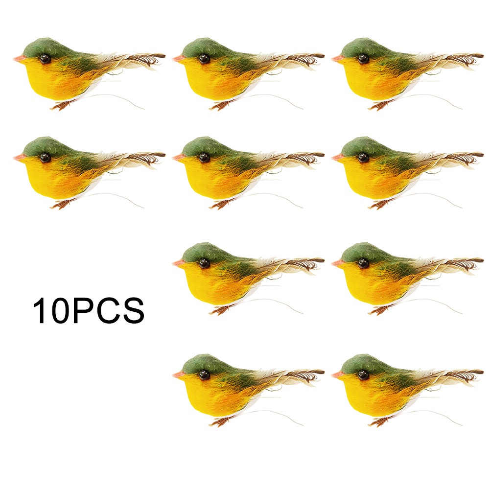 10PCS Mini Oiseaux Décoration Jardin Debout Sur Les Deux économies Pieds Pour Maison Et M