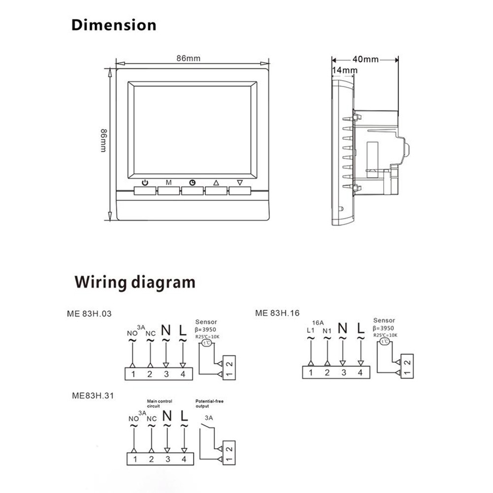 WIFI Programmable Thermostat for Precise Temperature Management in Any Space