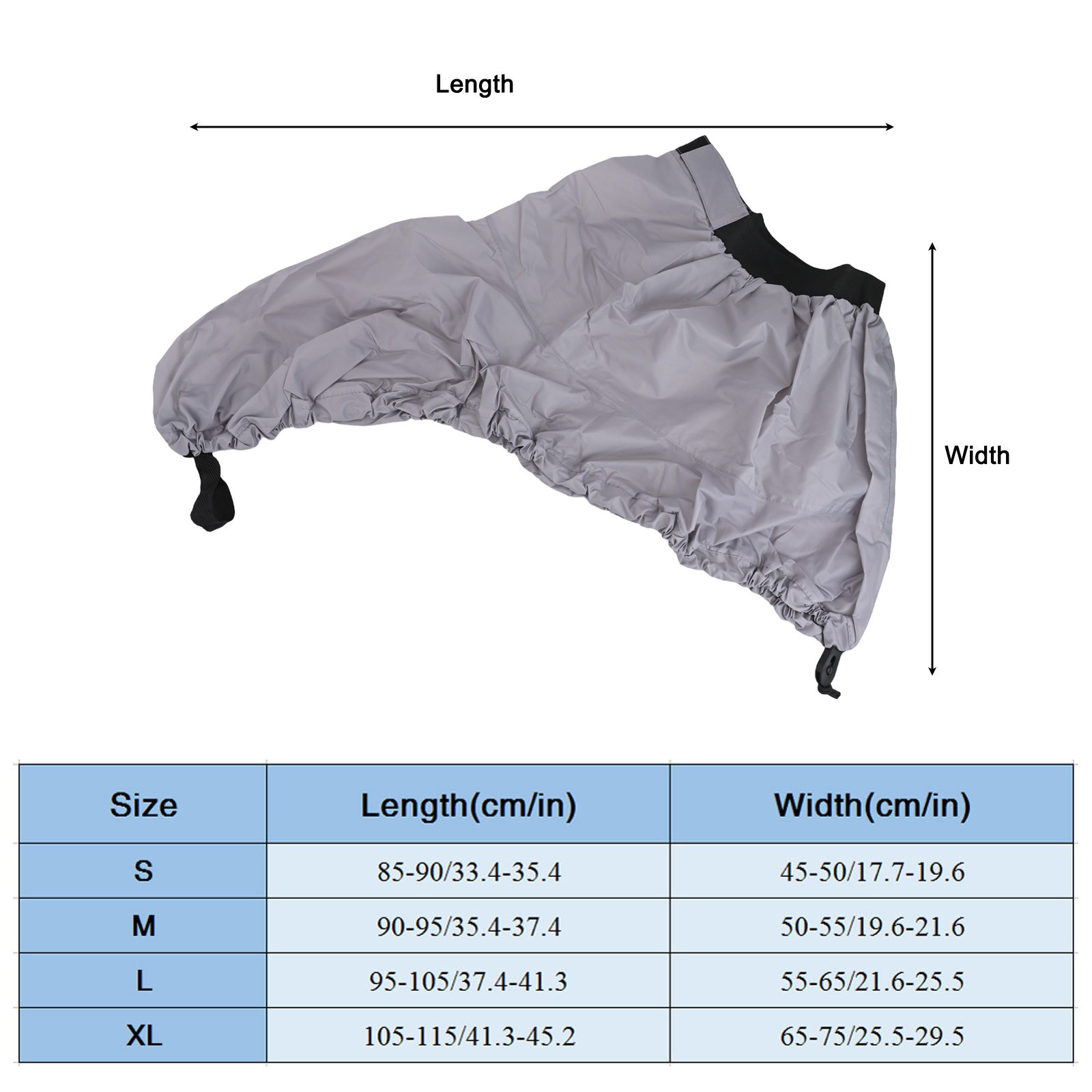 Waterproof Skirt Kayaks Canoes 67-117 Cm Adjustable Boat Elastic Strap - Picture 39 of 60