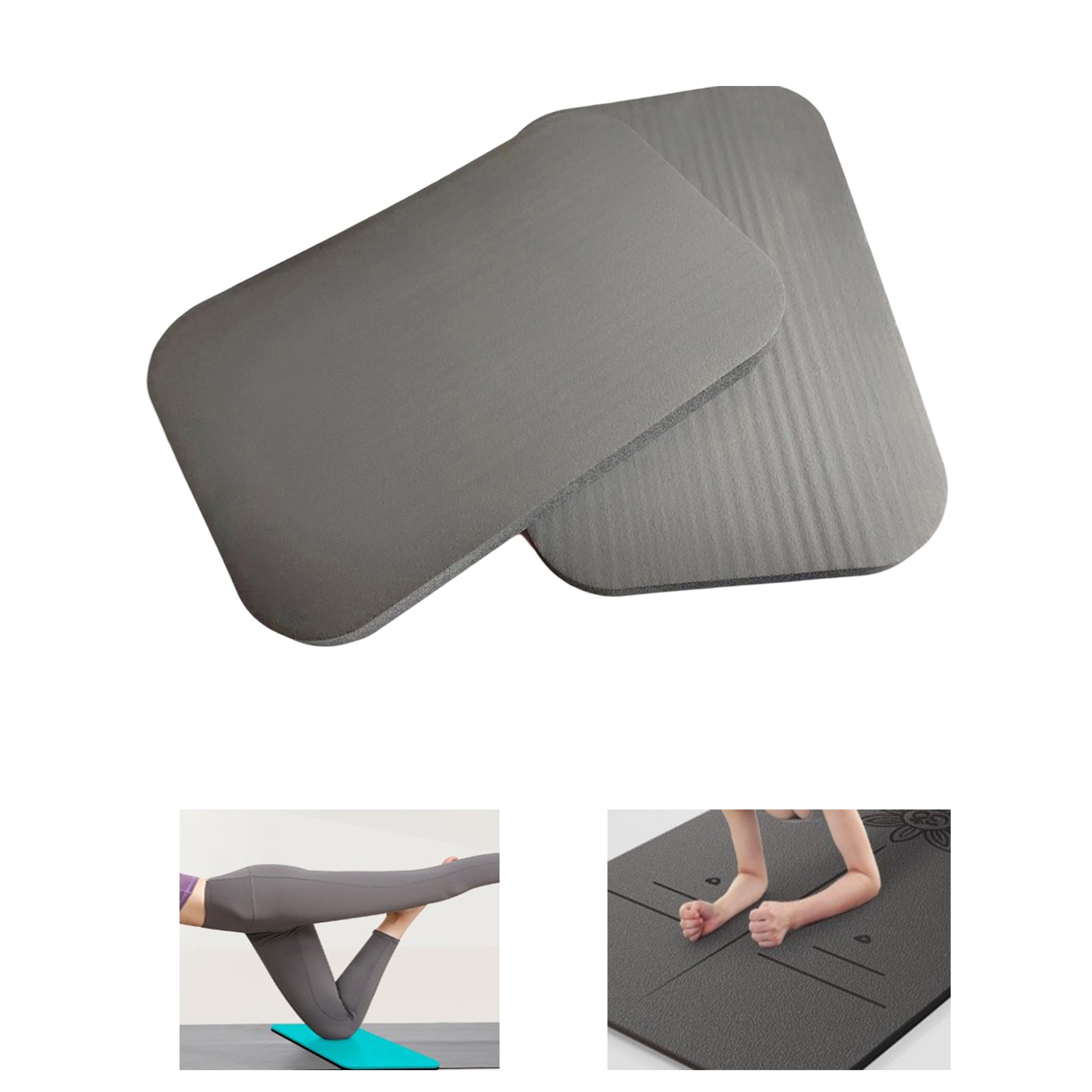 Ginocchiere Yoga Esercizio 2pz Cuscini Antiscivolo con Funzione Antidolorifico - Imagen 28 de 29