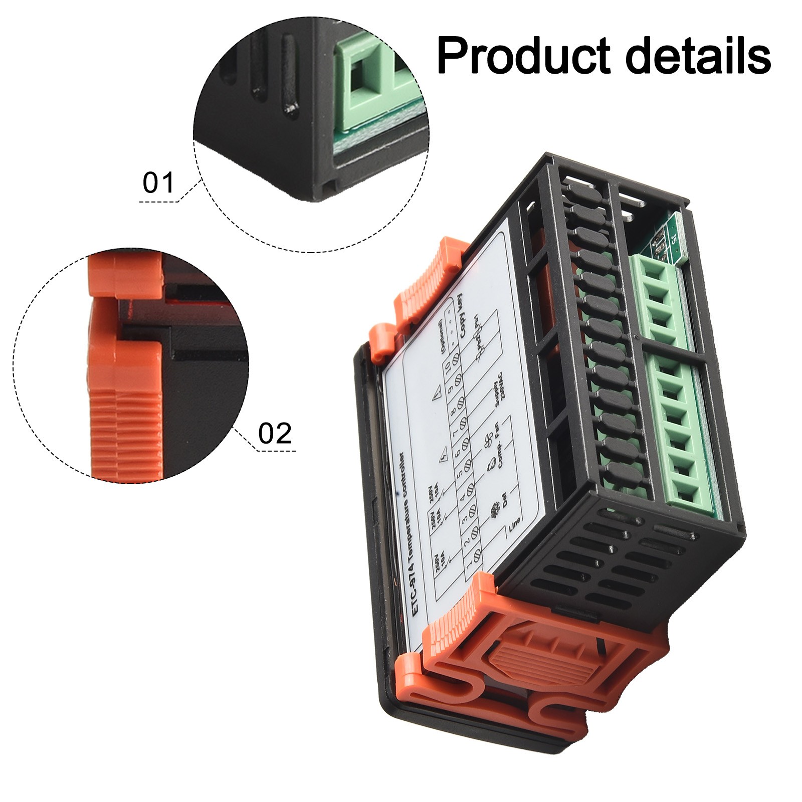 Energy saving ETC974 Digital Temperature Controller for efficient cooling