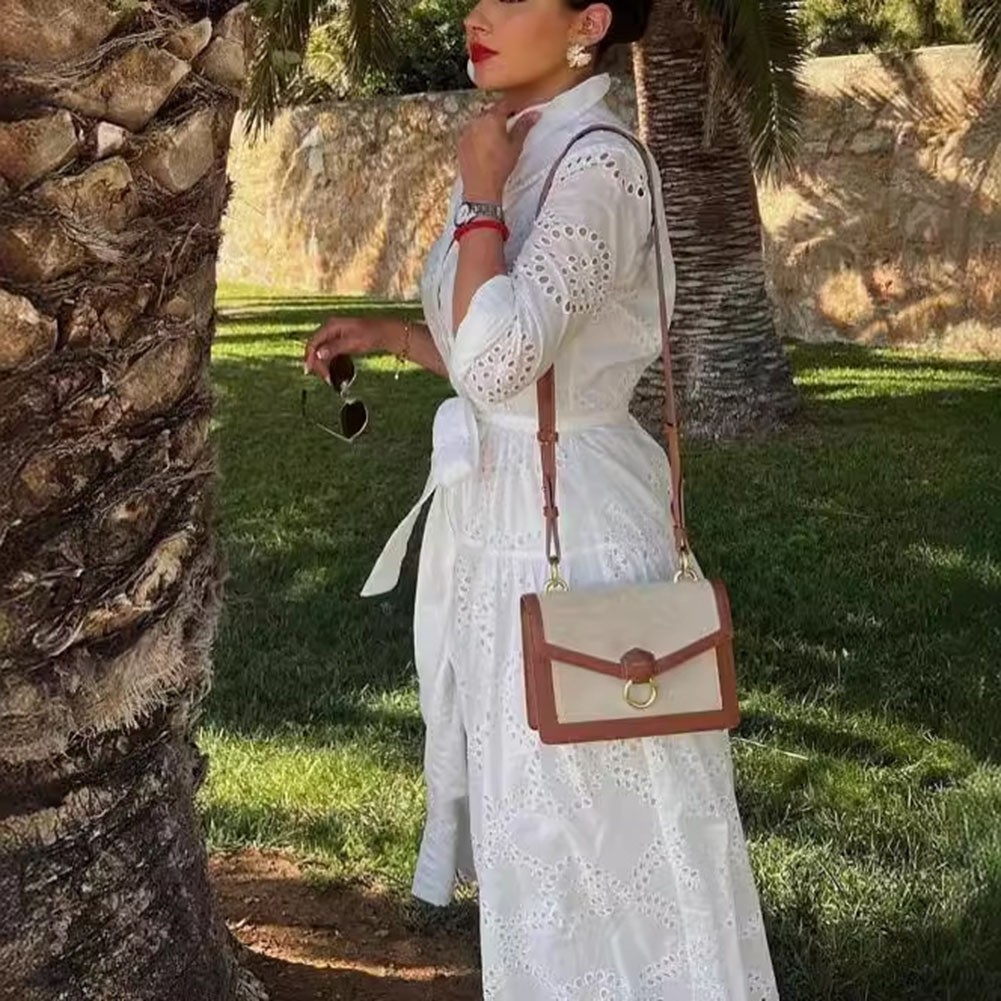 Sleek Women's Lace Up Maxi Dress Perfect for Everyday Wear and Vacations - Picture 33 of 60