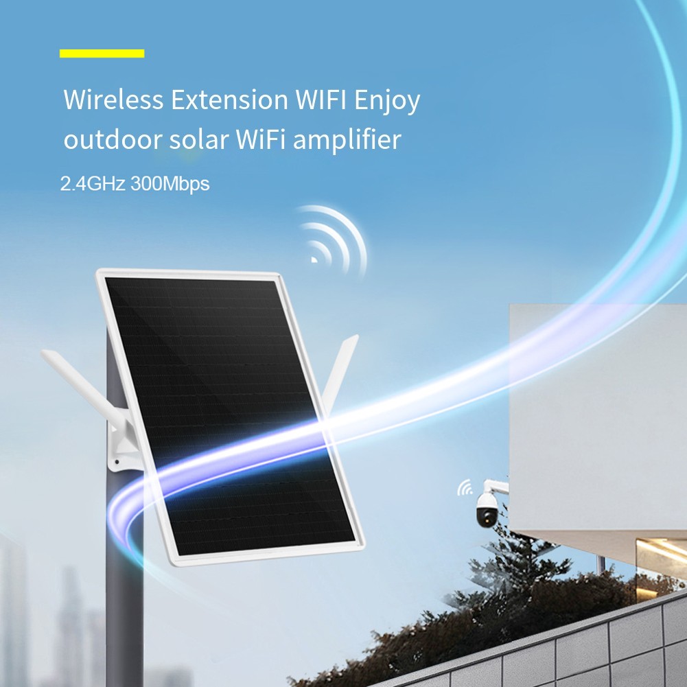 Extendeur WiFi Solaire Noir Durable et Efficace pour Extérieur - Photo 2/7