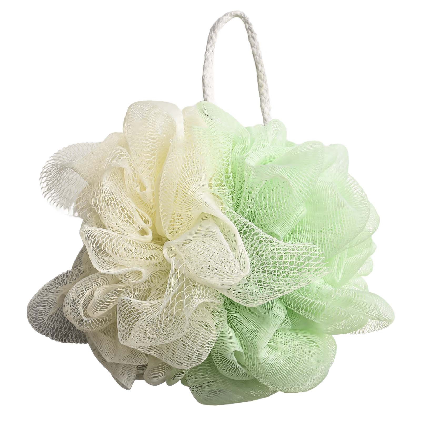 Charcoal Net Mesh Ball Sponge Soft Wash Brush Buffer Exfoliating Scrubber - Photo 17/25