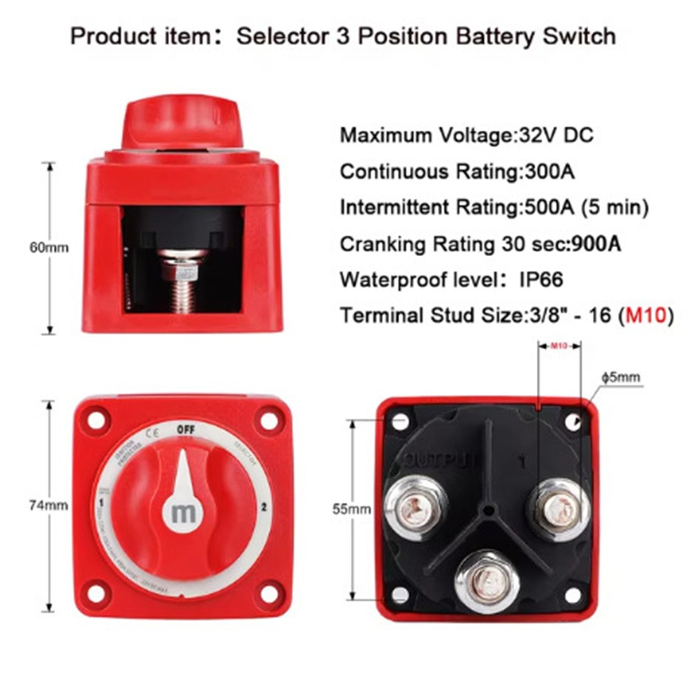 Zuverlässiges Power Flow Management mit Marine Grade Batterie Mass Cut Schalter - Bild 21 von 38