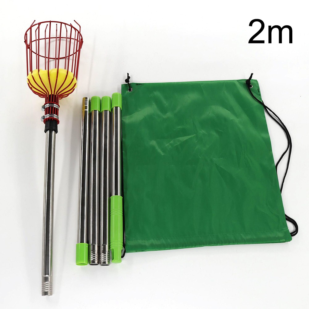 Tired of Ladders? Try Our Lightweight Adjustable Telescopic Fruit Picking Tool