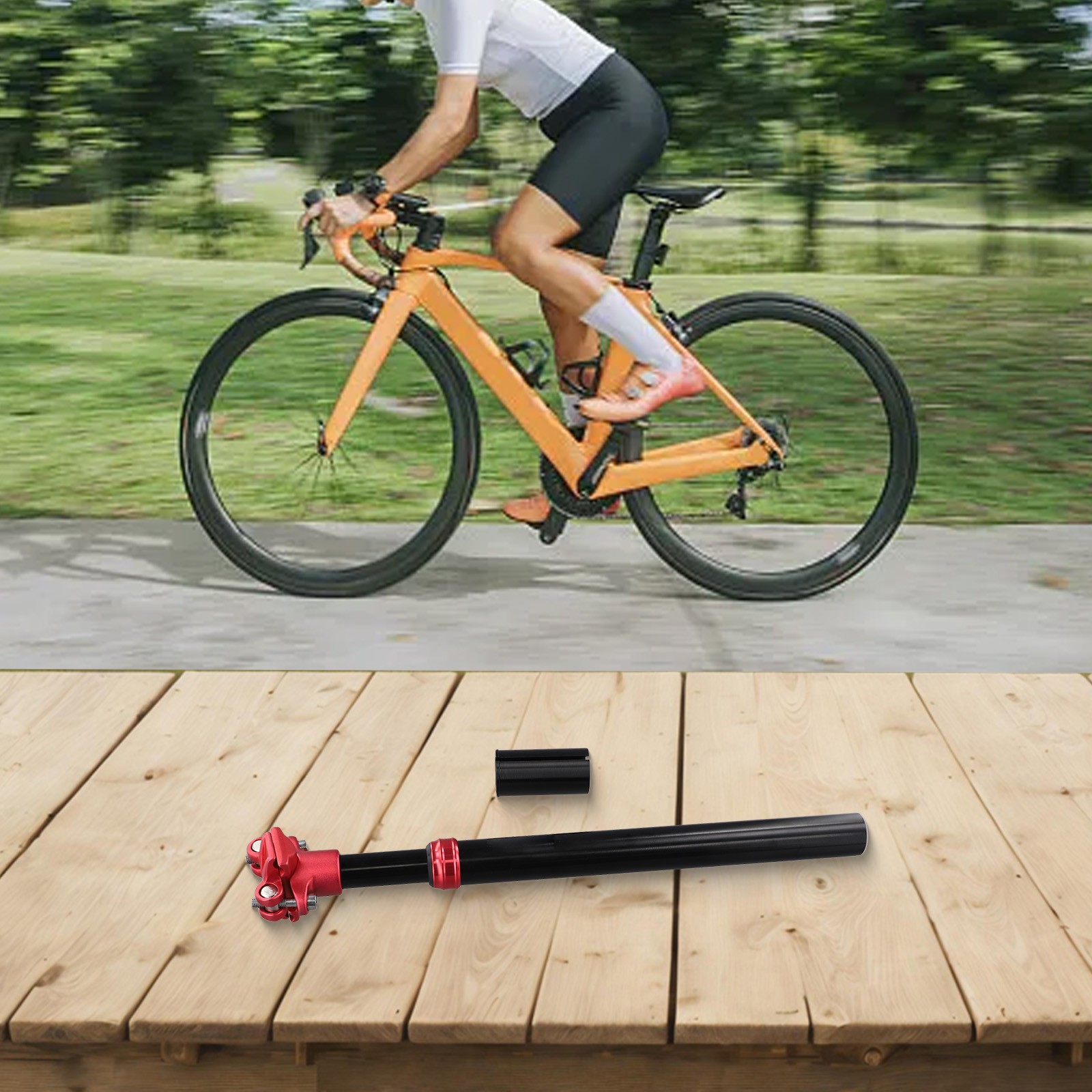 Fahrrad Sattelstütze Hydraulische Federung Teile Reduzierhülse Stoßdämpfer - Bild 45 von 49