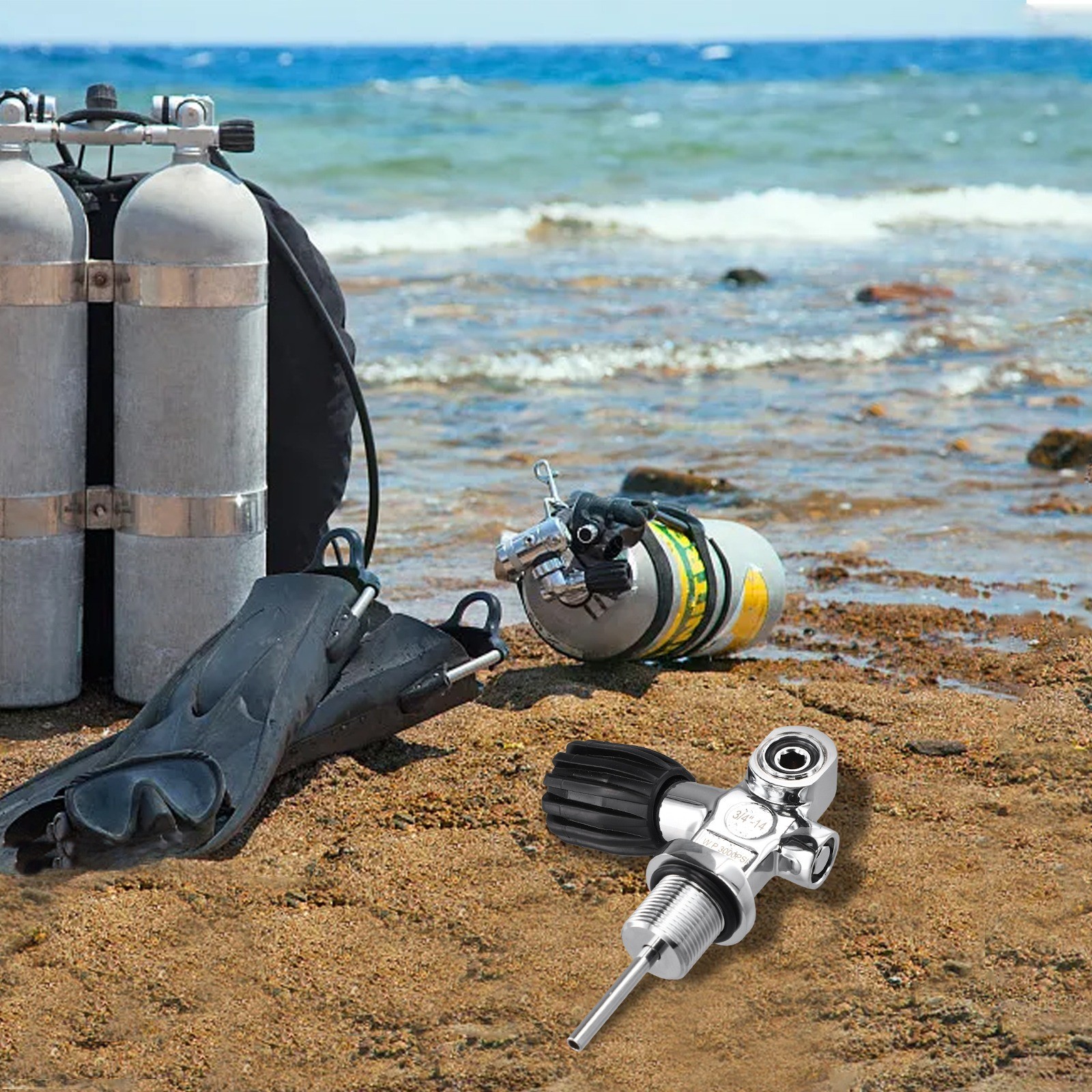 Diving Valve Tank Cylinder Study Repair Replacement Scuba Easy Installation
