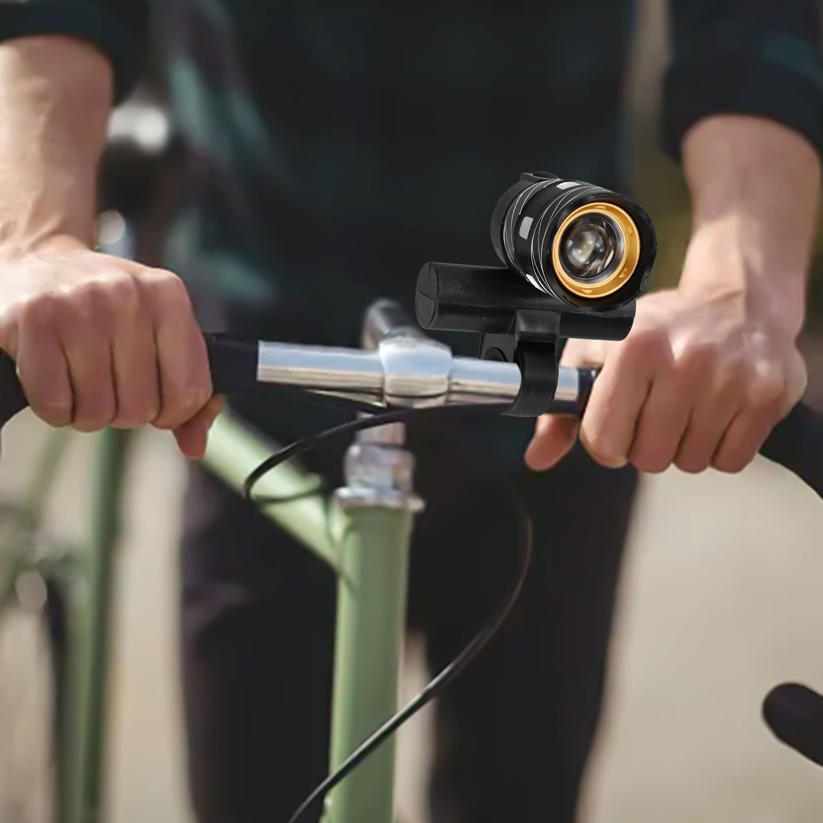 Rechargeable LED MTB Bicycle Light 20000LM Sturdy Design Adjustable Beam - Imagen 26 de 40