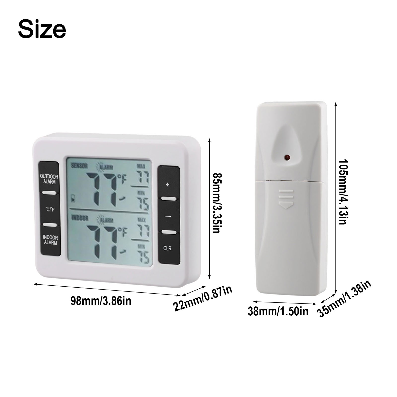 Hochleistungs Funk Kühlschrankthermometer mit Alarmfunktion - Bild 21 von 34
