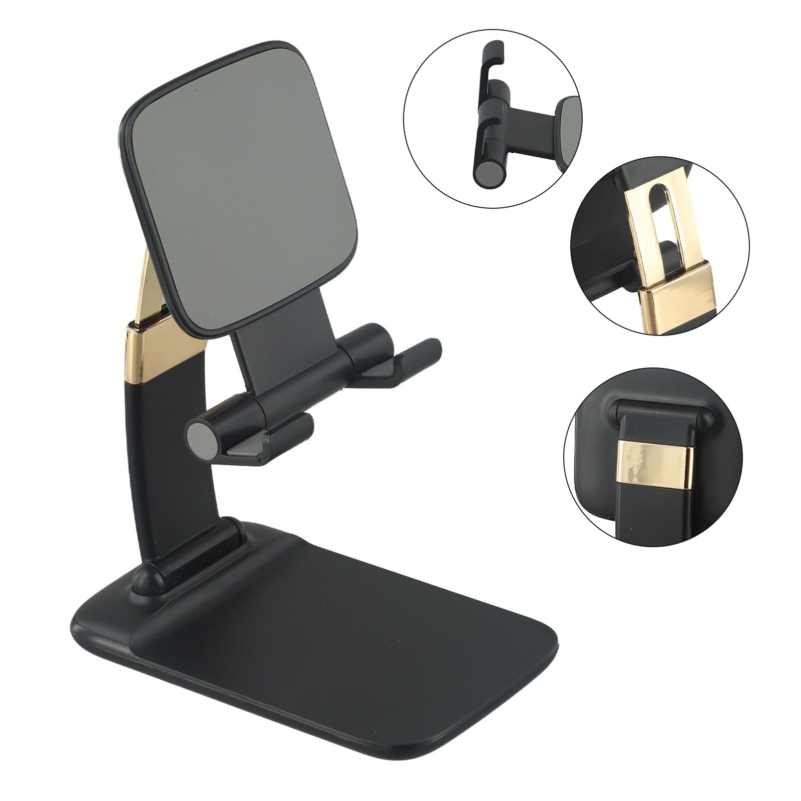 Support de t��l��phone compact pliable en ABS adapt�� aux iPads smartphones tabl - Foto 18 di 24