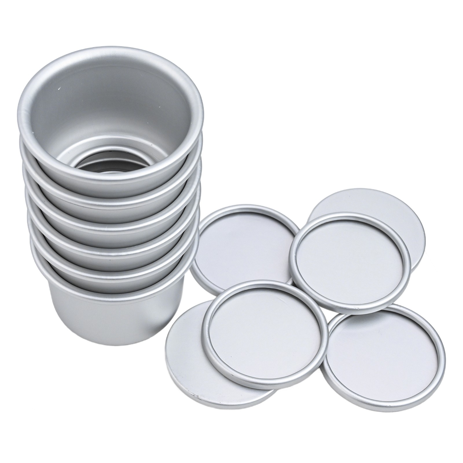 Praktisch Runde Mini-Kuchenform Aus Aluminiumlegierung Backformen 6/10/20 Stück - Bild 23 von 25