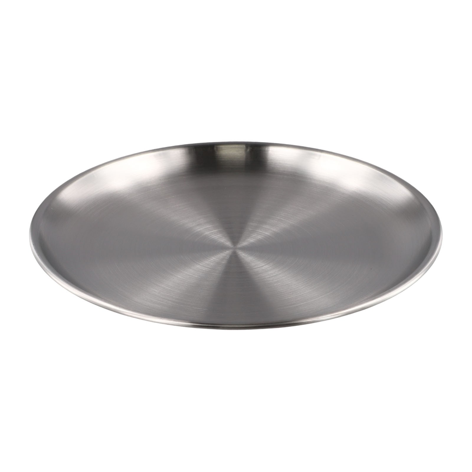 Plate Stainless Steel 14/17/20/23/26cm Accessories Breakfast Dining Dinner - Picture 38 of 57