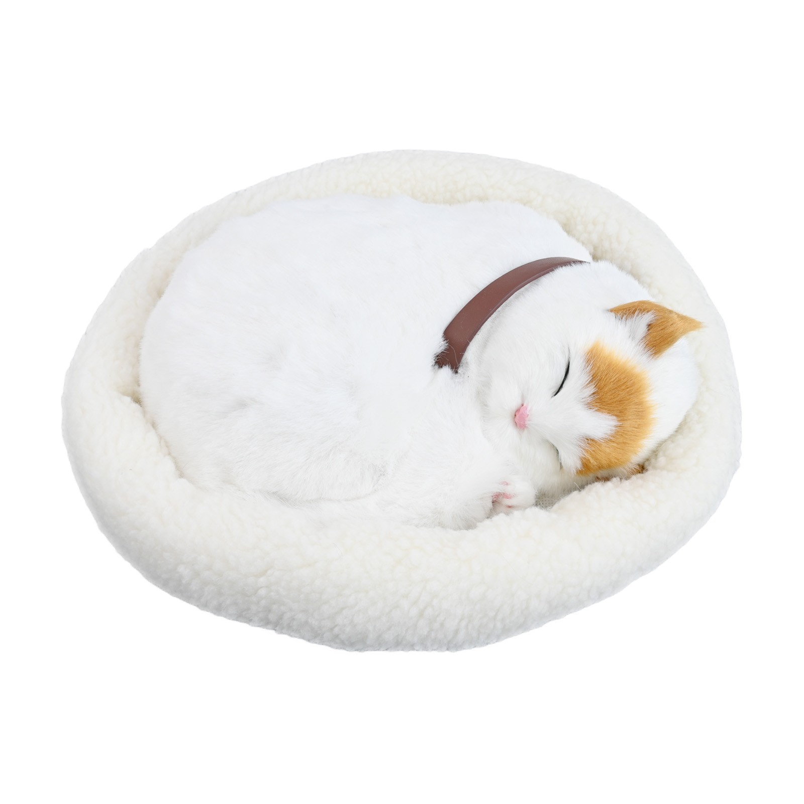 Breathing Cat Doll Simulated Motion Soft Plush Toy Interactive Home Decor