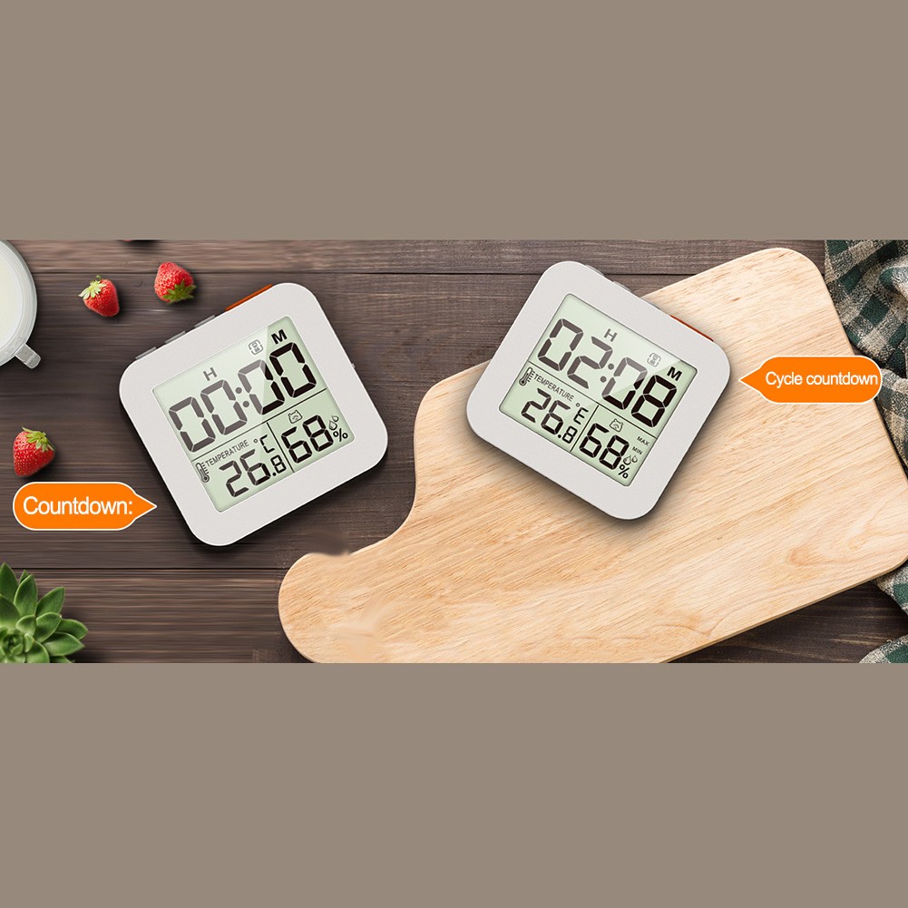 Multi Function Countdown Clock with Backlight Temperature and Humidity Monitor