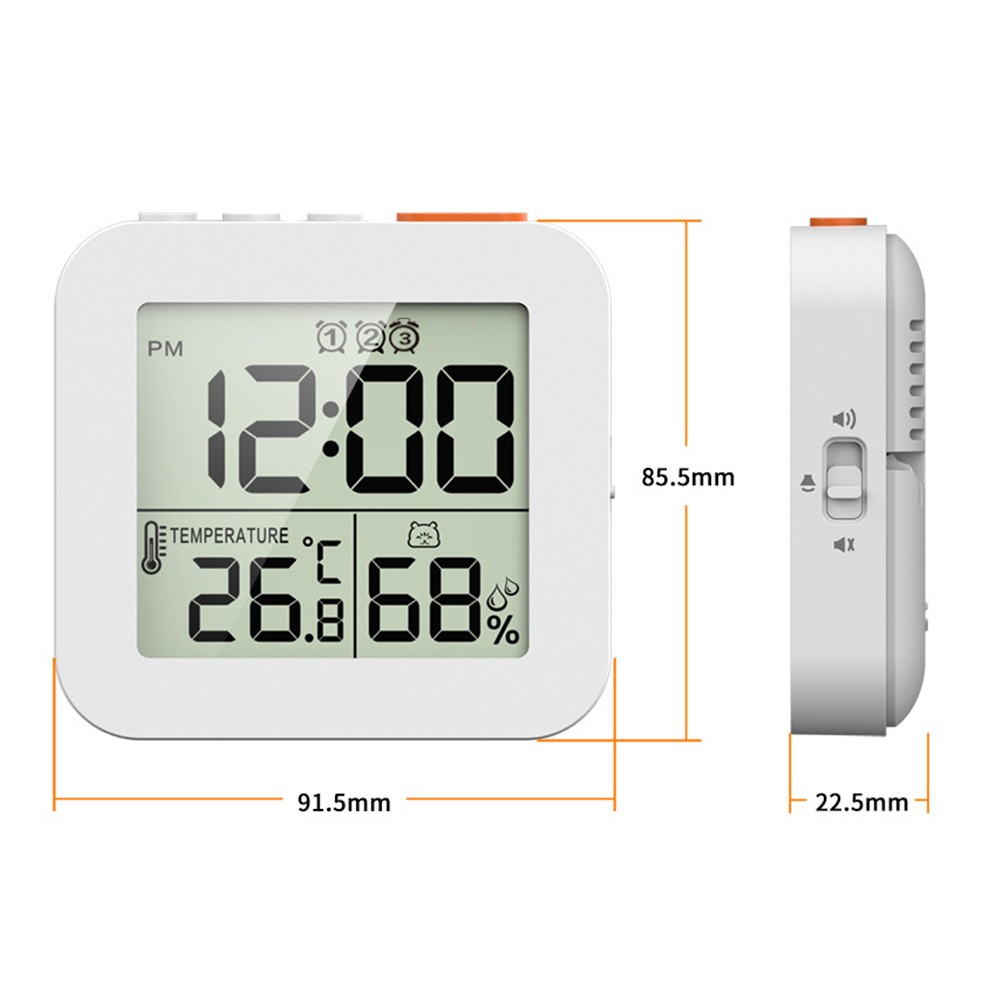 Multi Function Countdown Clock with Backlight Temperature and Humidity Monitor