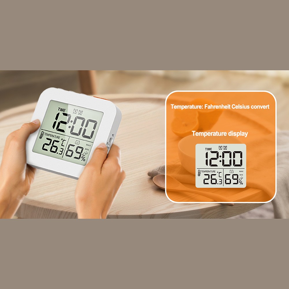 Multi Function Countdown Clock with Backlight Temperature and Humidity Monitor