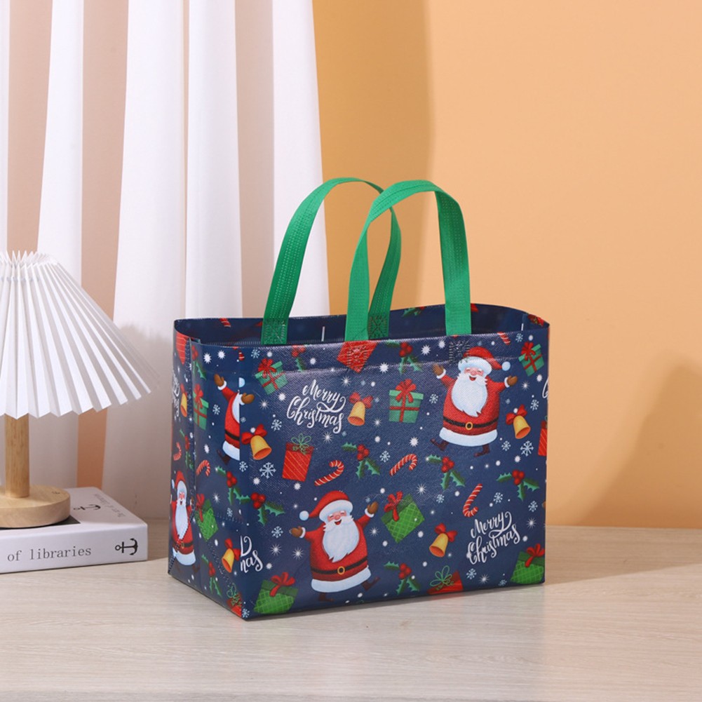 Value Pack of Reusable Christmas Bags with Unique Designs Great for All Ages