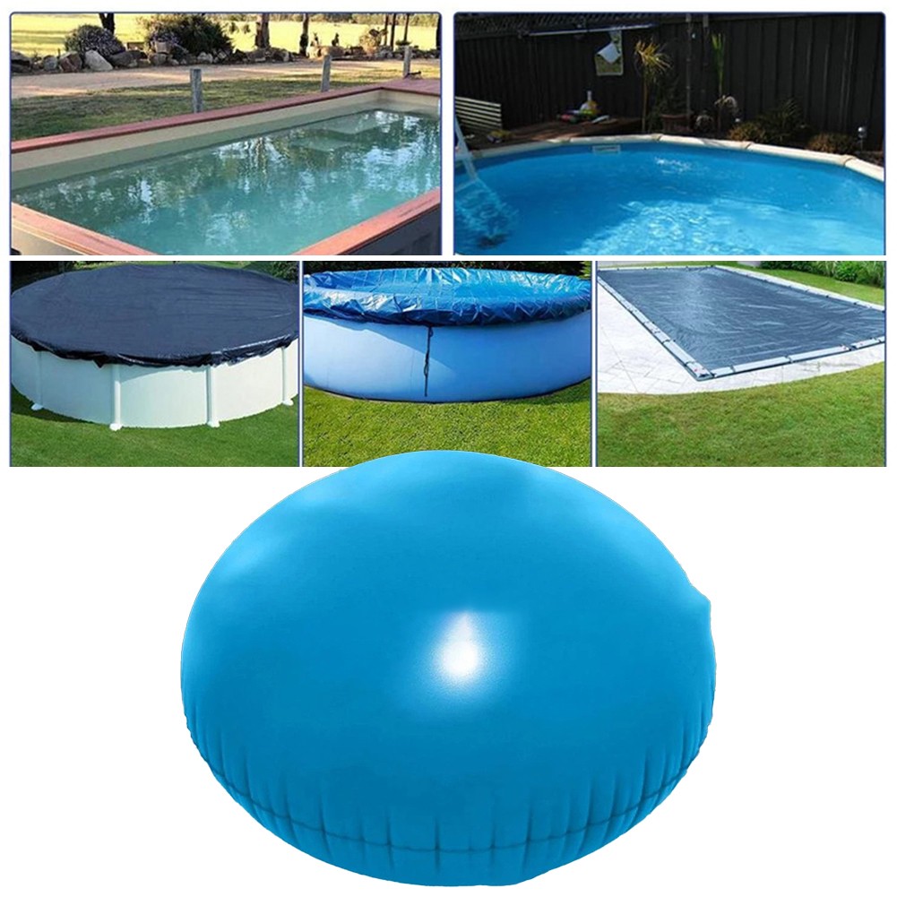 Aufblasbares Poolkissen - Rund, Aus PVC Für 120/150 Cm Pools | Schutz Vor Laub & Wasser | Mit Seil