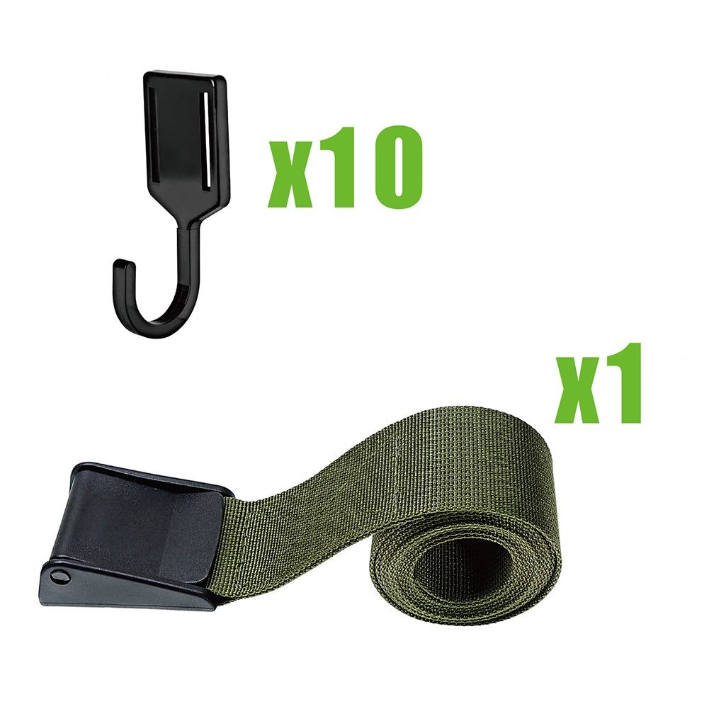 10 Hooks Tree Stand Strap Gear Hanger for For hunting and Camping Activities - Picture 14 of 14