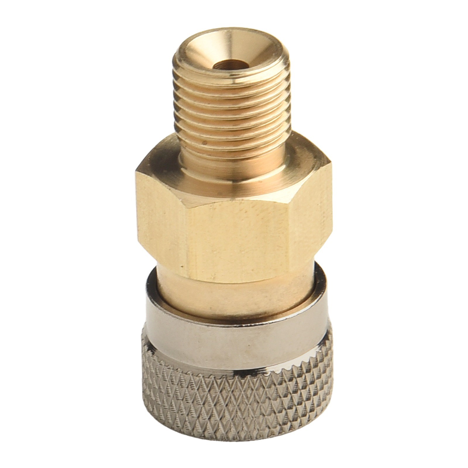 Adaptateur De Déconnexion Rapide 1/8" BSPP Mâle Vers Raccord Femelle Foster - Cuivre, 27mm, 5000 PSI Max