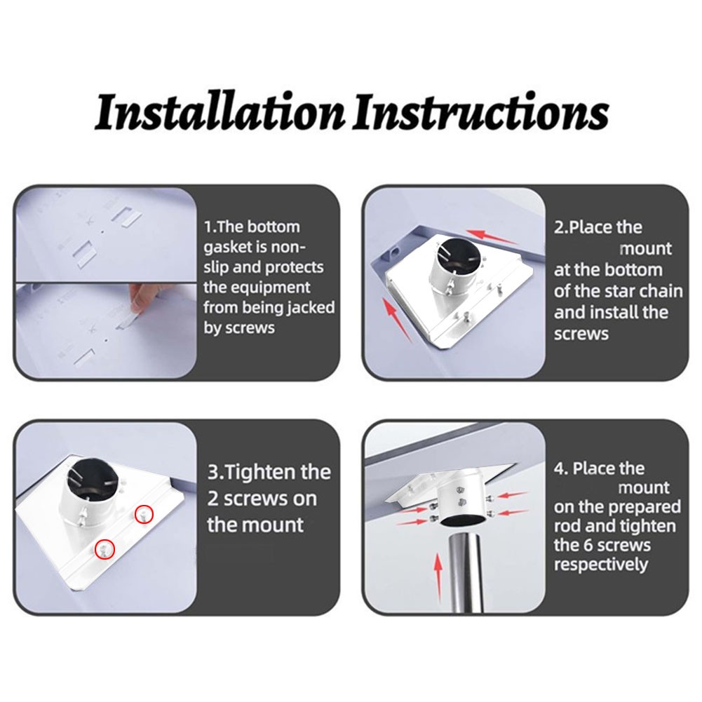 Simplified Installation Process of the Pipe Adapter for Starlink V3 Dish - Photo 5/8