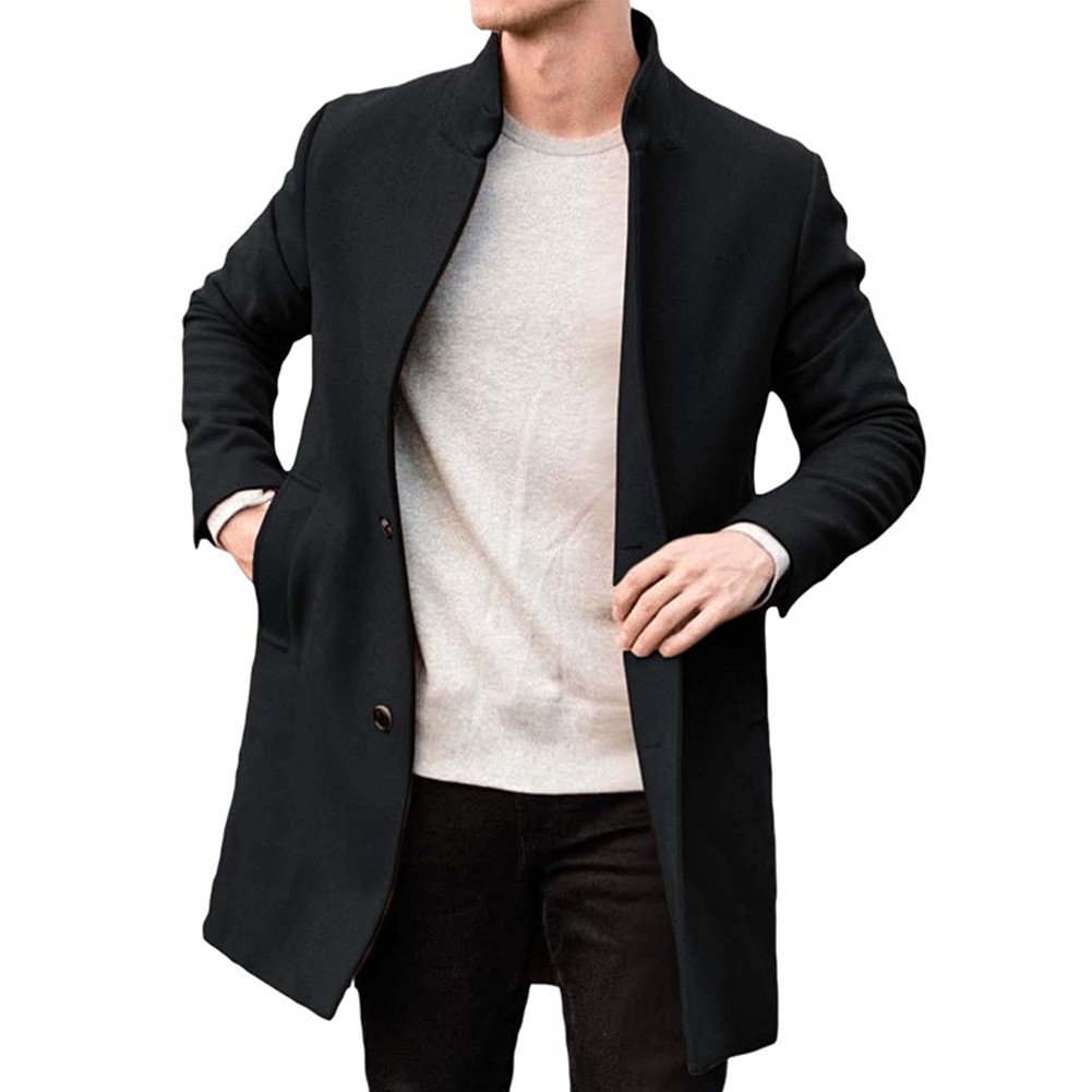 Manteau d'hiver décontracté homme coupe slim cardigans pour hommes veste à ma - Imagen 6 de 7