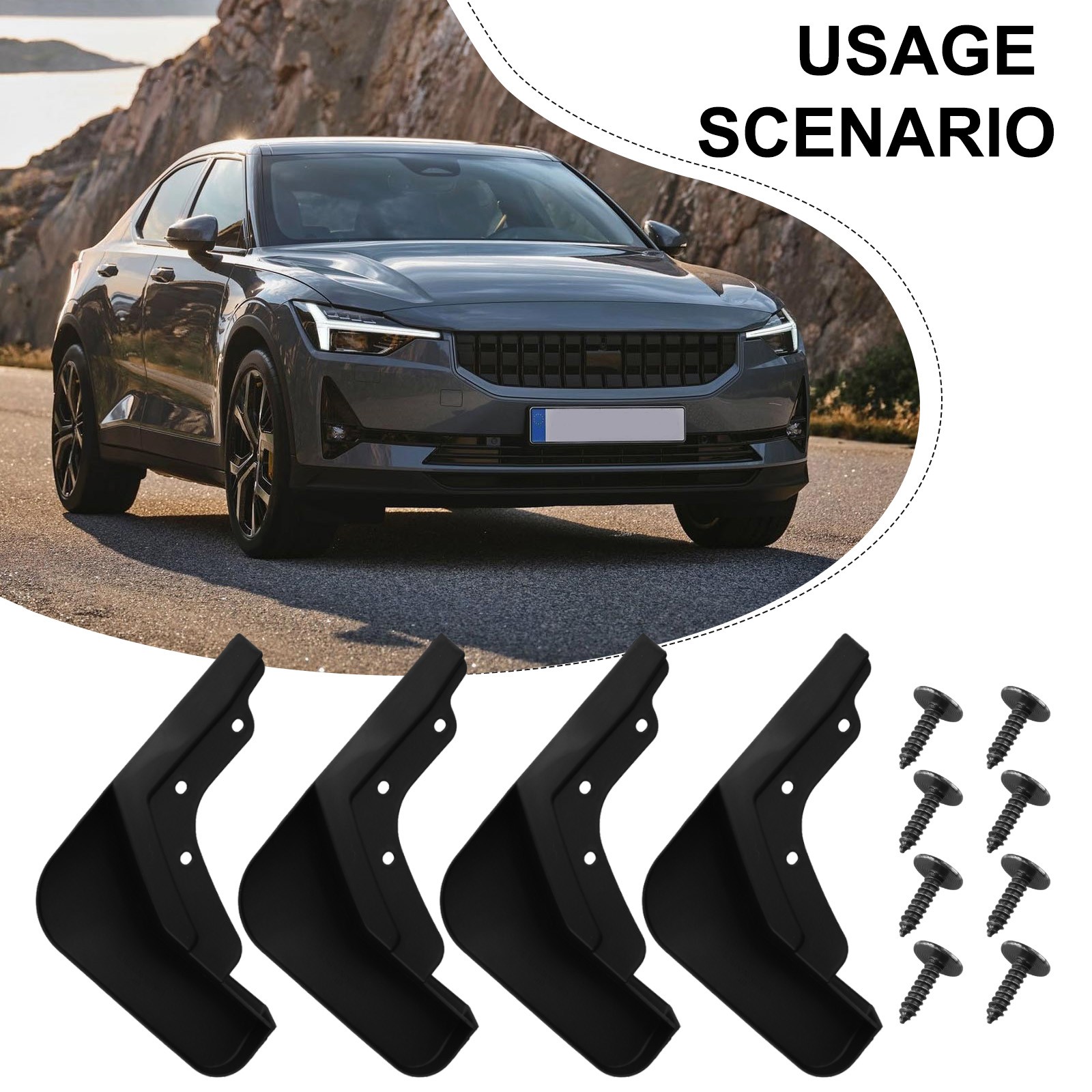 Mudguard Cover Car Tire Mudguard High-quality Materials Non-deformation - Picture 5 of 12