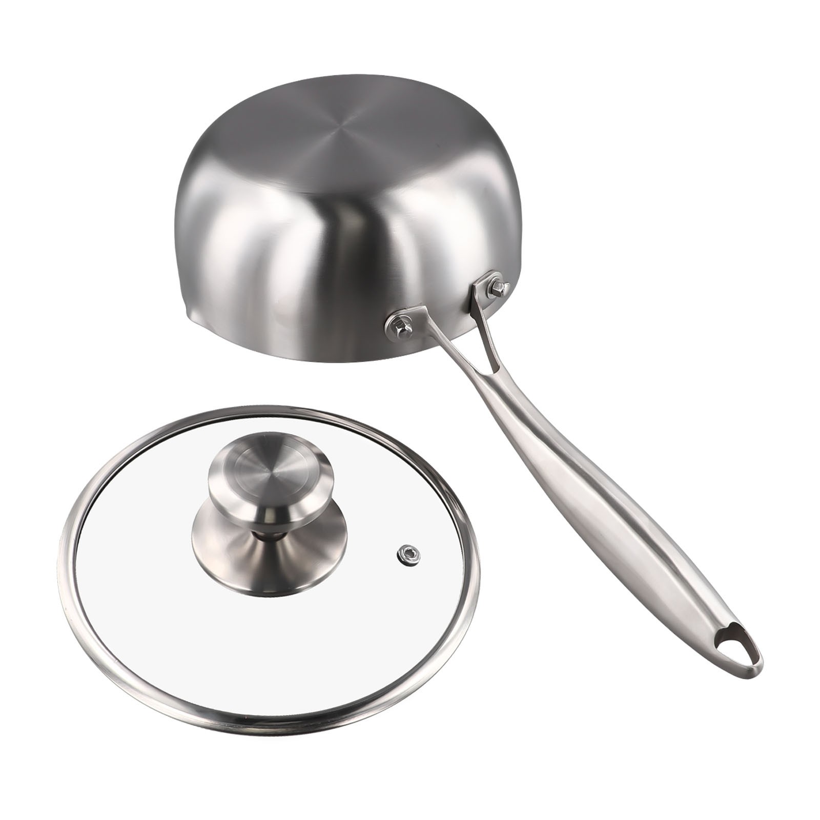 Zuppiera in acciaio inox con coperchio 316 acciaio inox interno coperchio in vetro - Foto 21 di 35