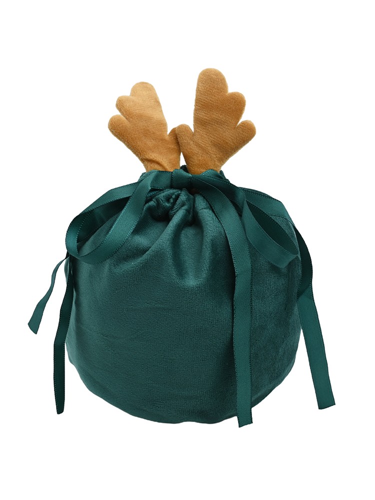 Charming For Christmas Deer Velvet Bags for Elegant Presents Pack of 5 - Picture 26 of 26
