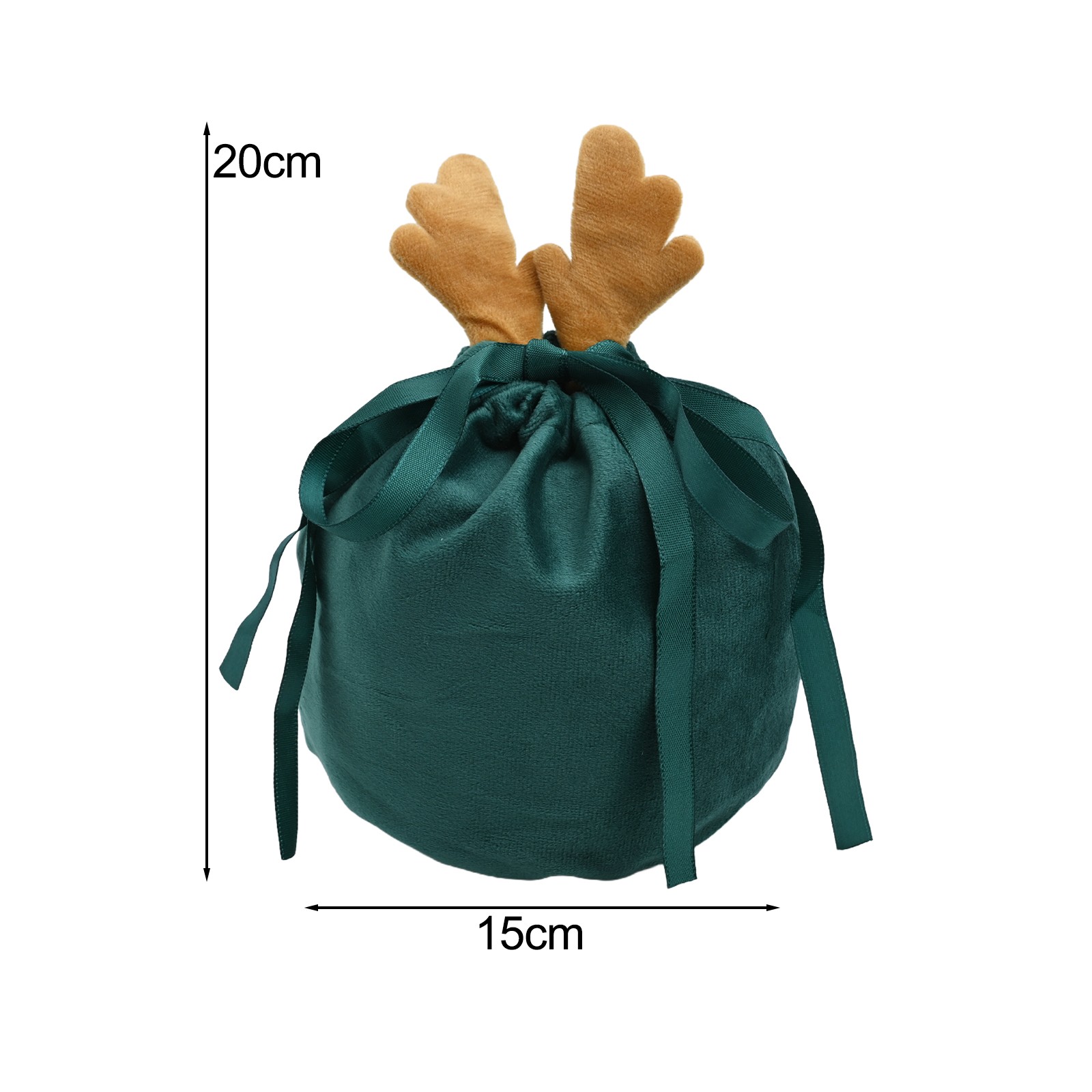 Charming For Christmas Deer Velvet Bags for Elegant Presents Pack of 5 - Picture 24 of 26