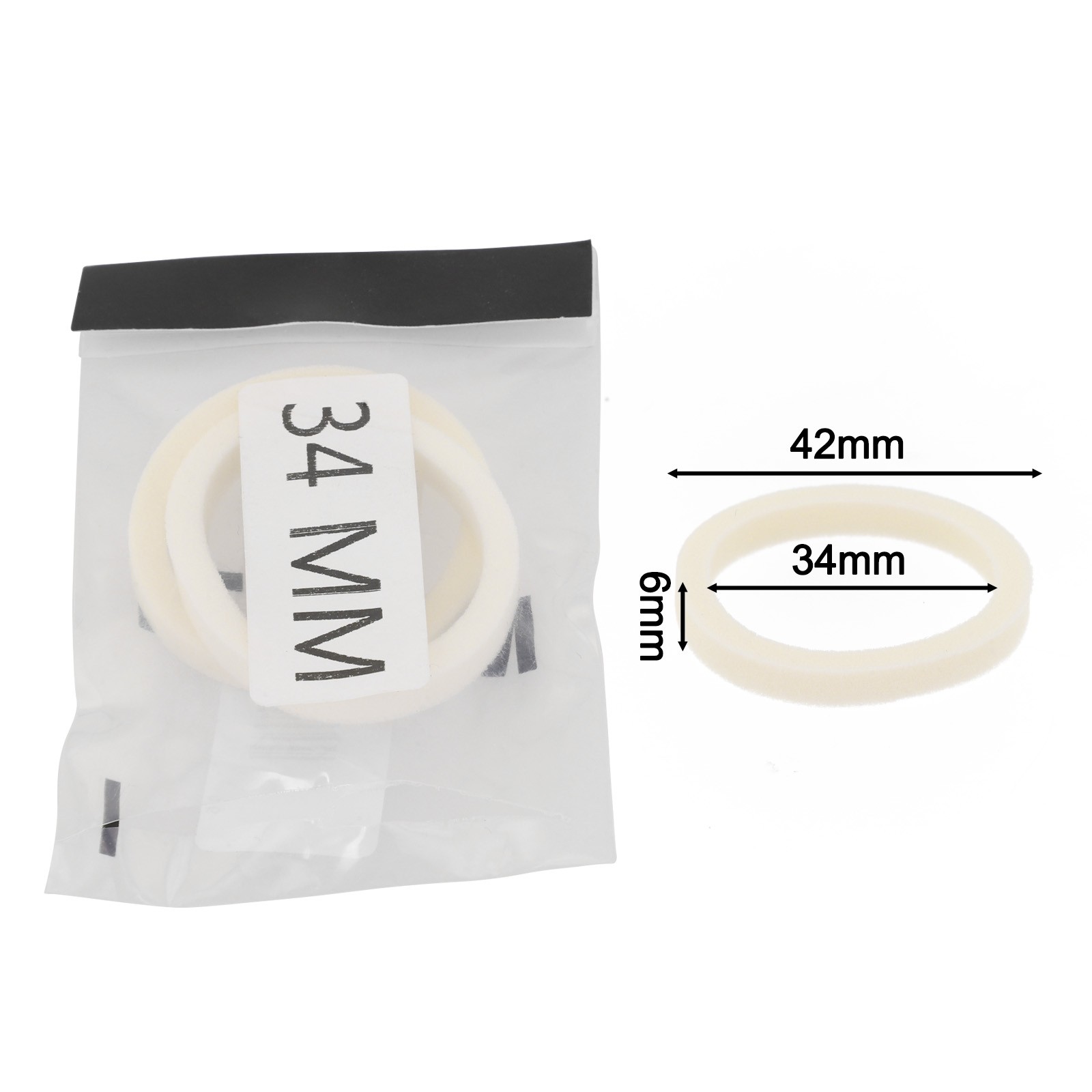 For For Rockshox Compatible Replacement Sponge Foam Rings Oil Seal Pack of 2 - Photo 27/63