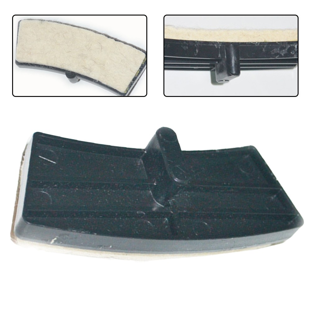 Heimtrainer-Bremsbelag Universal – 1 Stück, Ca. 11x3 Cm, Aus Metall & Filz, Für Indoor-Fahrräder