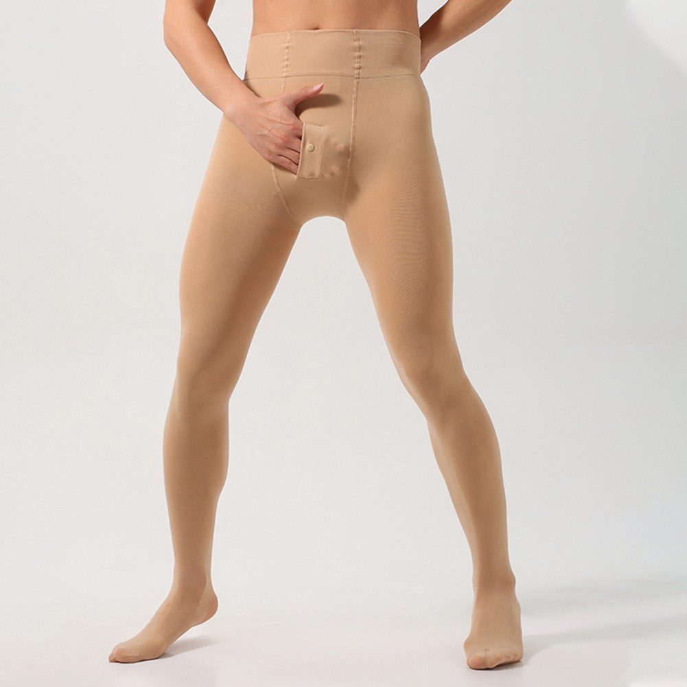 Warm Pantyhose for Men Plus Velvet High Waist Comfort and Breathability - Picture 35 of 36