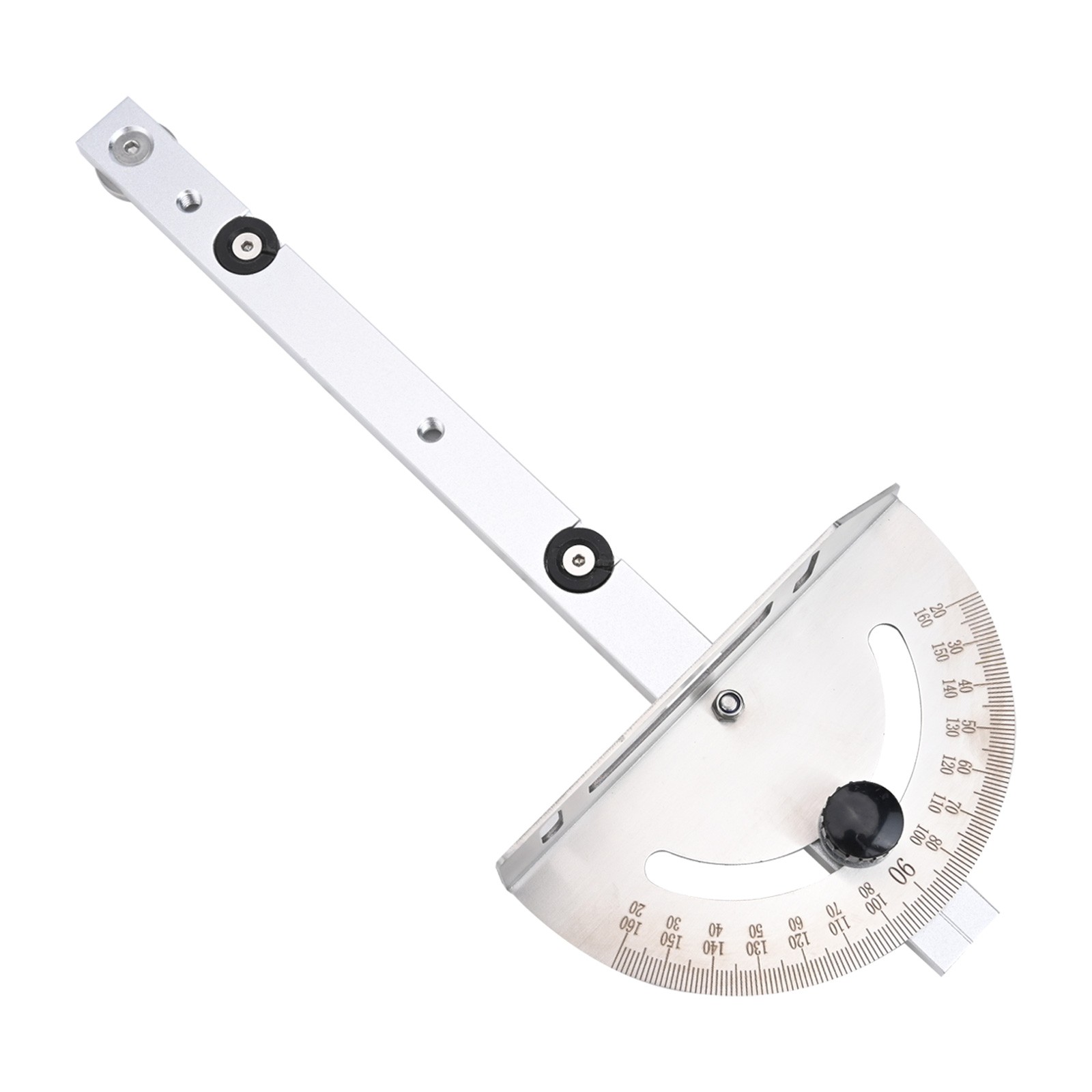 Table Saw Miter Gauge Adjustable With Track Stop Backer Woodworking Push Handle - Picture 14 of 44
