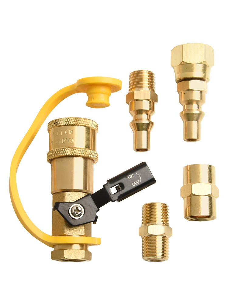 1Satz Propanschlauchadapter 1/4 Propan-Schnellkupplungen für Wohnmobil zum Grill