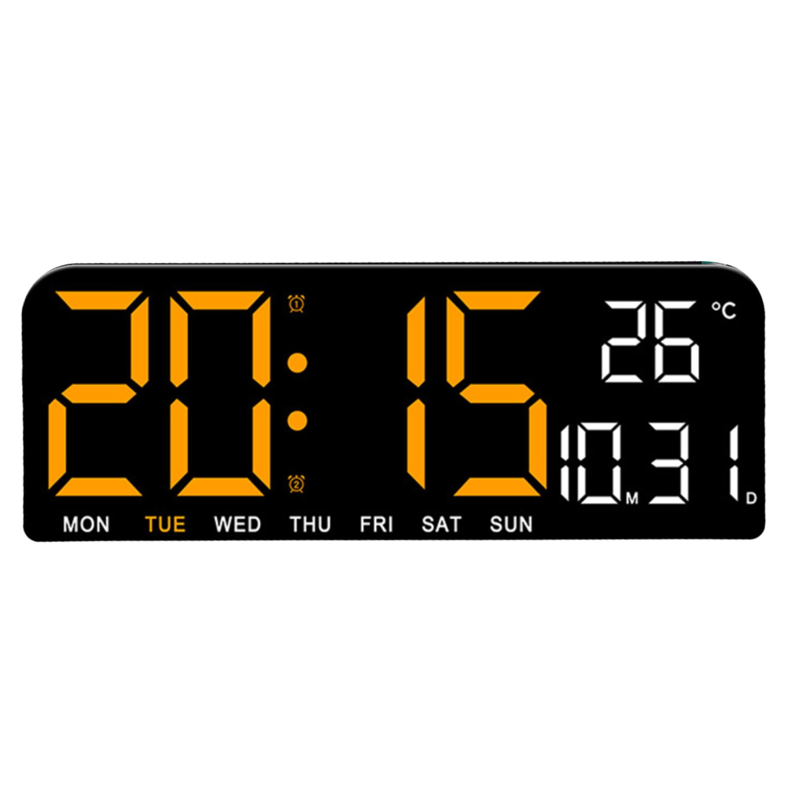 Réveil LED Horloge Numérique LED Affichage Date et Semaine Affichage Haute officiel Dé