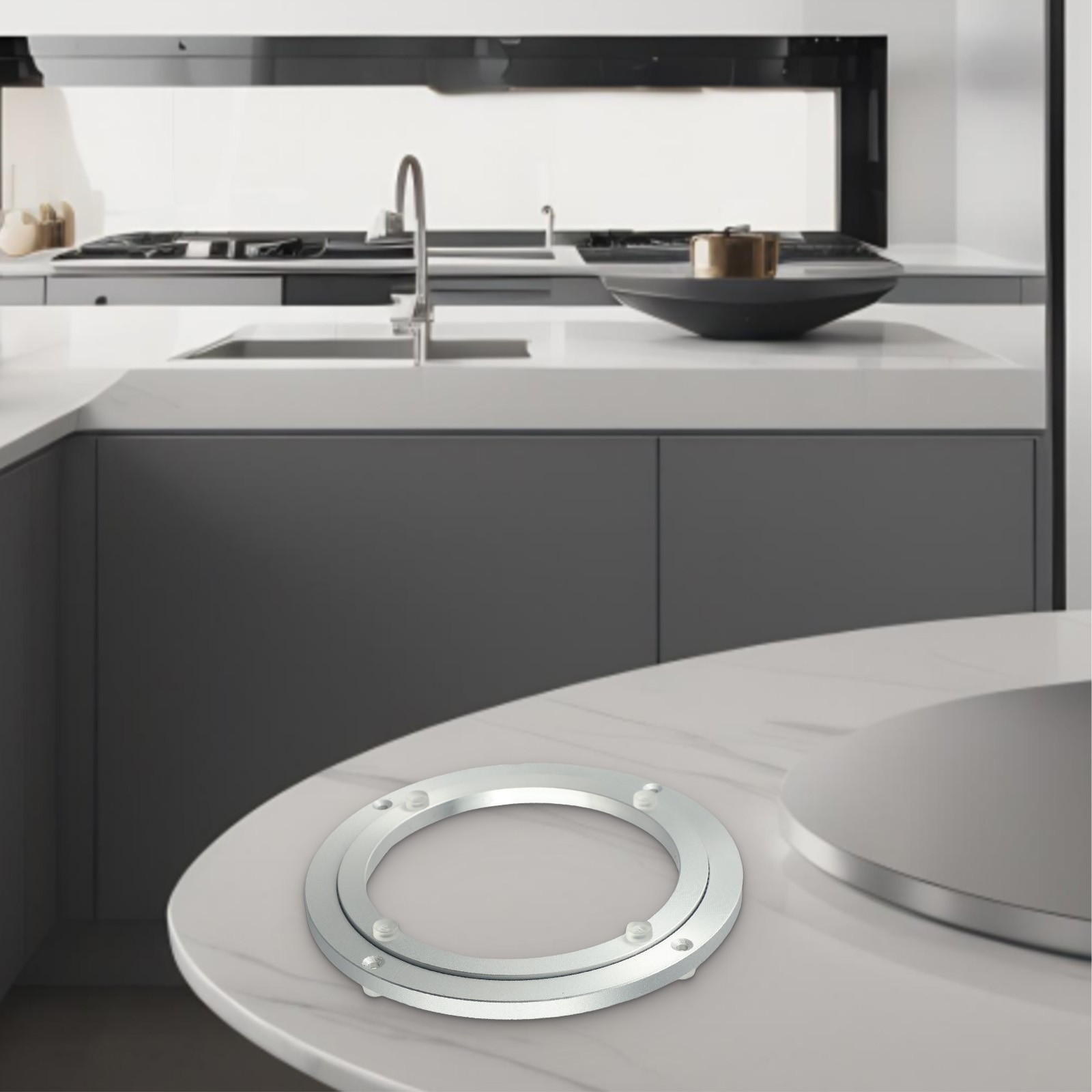 Smooth Rotating Turntable for Organizing Food Serving Trays and Spice Racks - Picture 42 of 62
