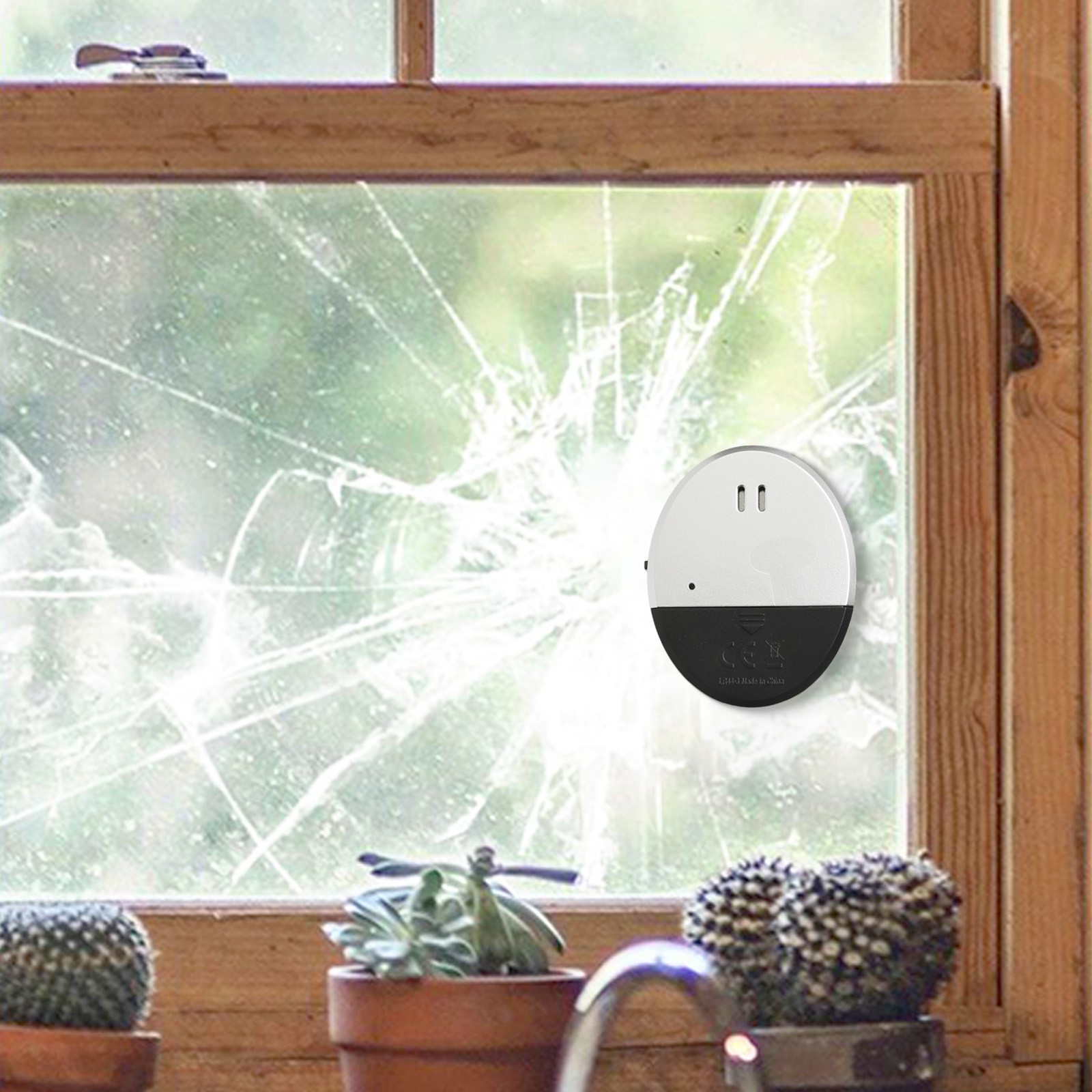 Ultra Slim Vibrationsalarm 130dB Glasbruchsensor für Fensterschutz - Bild 17 von 36