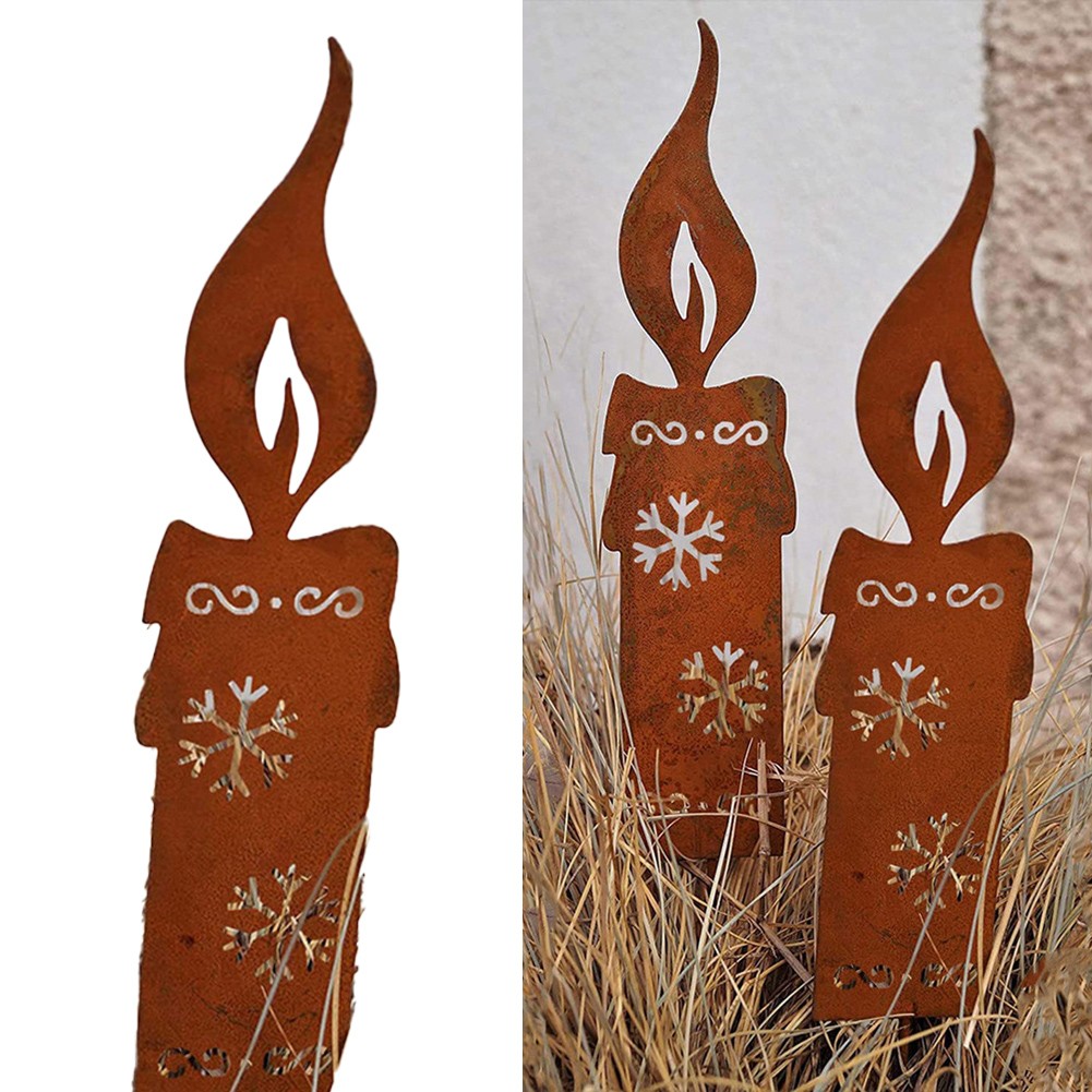 Outdoor Christmas Garden Deer Decoration with Sturdy Metal Ground Stakes - Picture 16 of 24