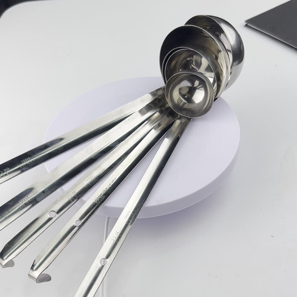 Stainless Steel Ladle Designed for Serving Soups and Sauces with Long Handle