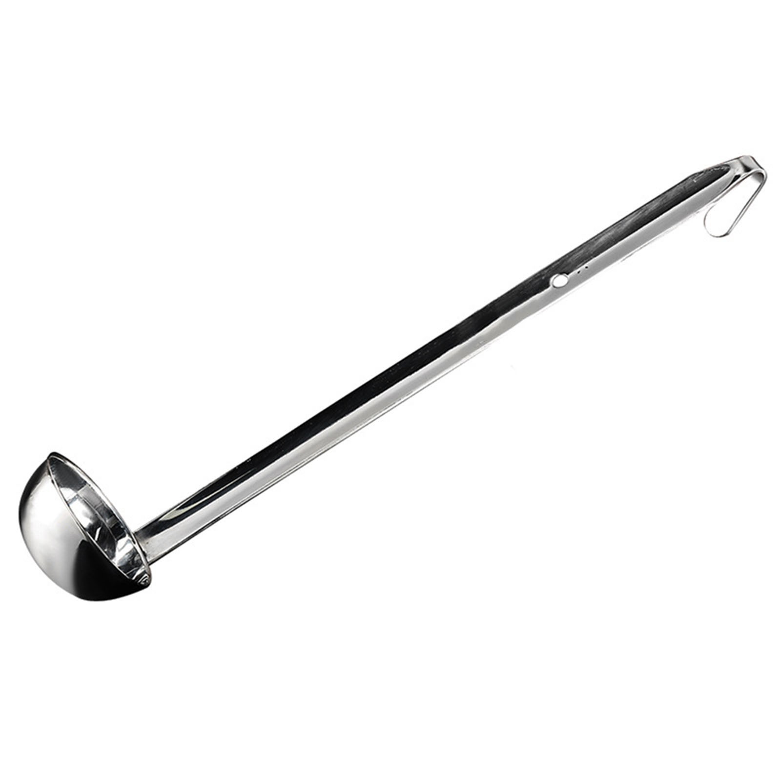 Stainless Steel Ladle Designed for Serving Soups and Sauces with Long Handle