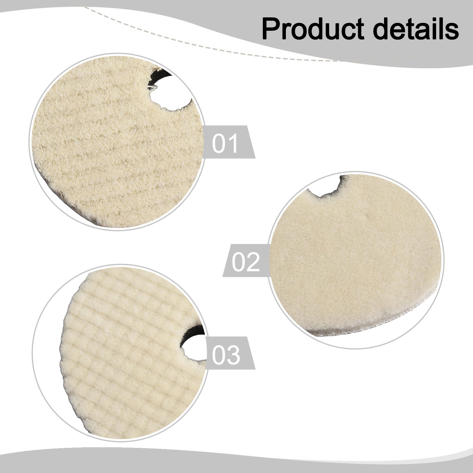 3 Stück Polierwolle Polierpads Reinigungsset Auto Car Detailing Wachspolierer - Bild 57 von 68