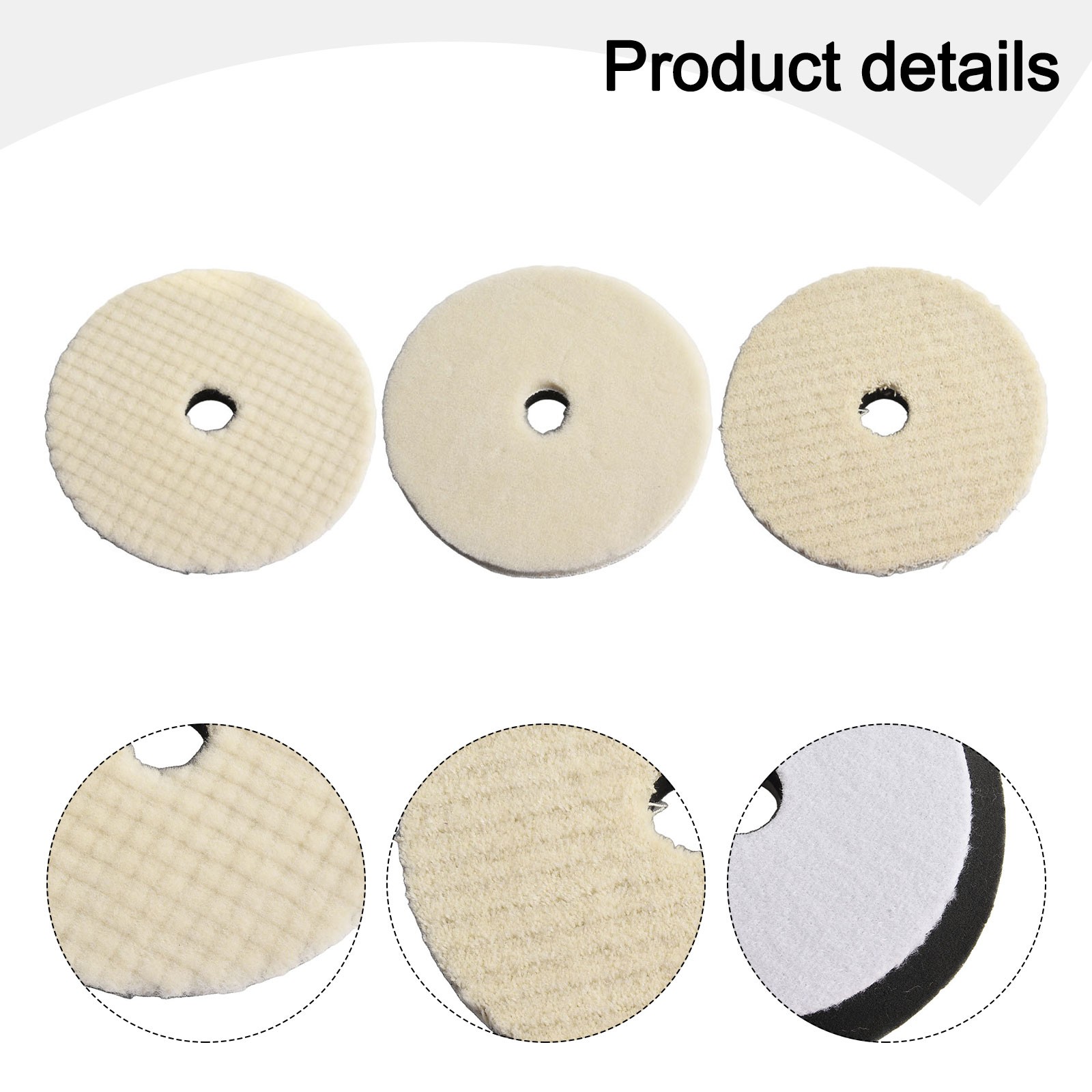 3 Stück Polierwolle Polierpads Reinigungsset Auto Car Detailing Wachspolierer - Bild 51 von 68